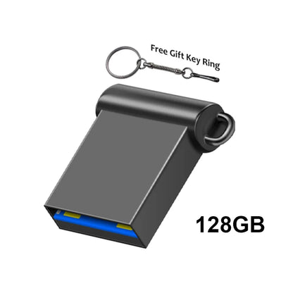Mini USB 3.0 Pendrive 1TB 512GB 128GB Silvery External Storage Metal Memory Flash Drive USB Storage Key Pen Drive For Computer