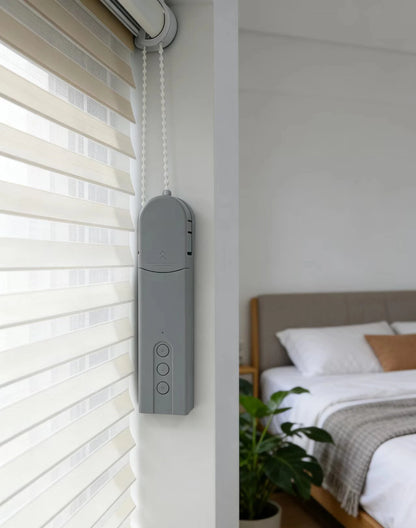 Tuya WiFi Smart Curtain Motor, ZigbeeElectric Roller Blinds Driver, Alexa Google Home Voice Control, Automatic Pull Cord Chain