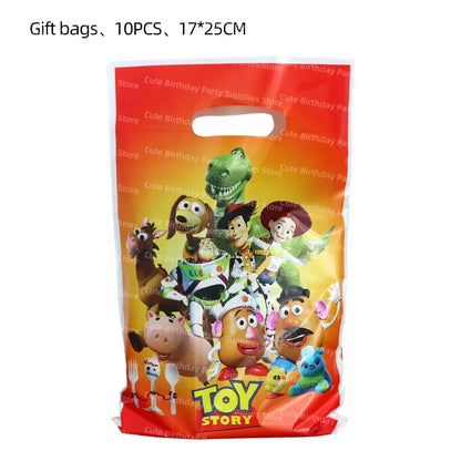 Toy Story Party Decorations Cup Plate Napkin Slap Bracelet Cake Topper Birthday Party Favors Reward Prizes Party Supplies