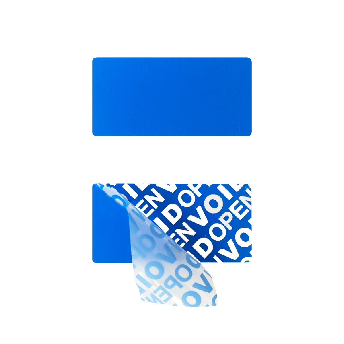 100pcs Blue 40x20mm Tamper-Proof Warranty Stickers Anti-Counterfeiting Seal Labels with Serial Number Two-Dimensional Code