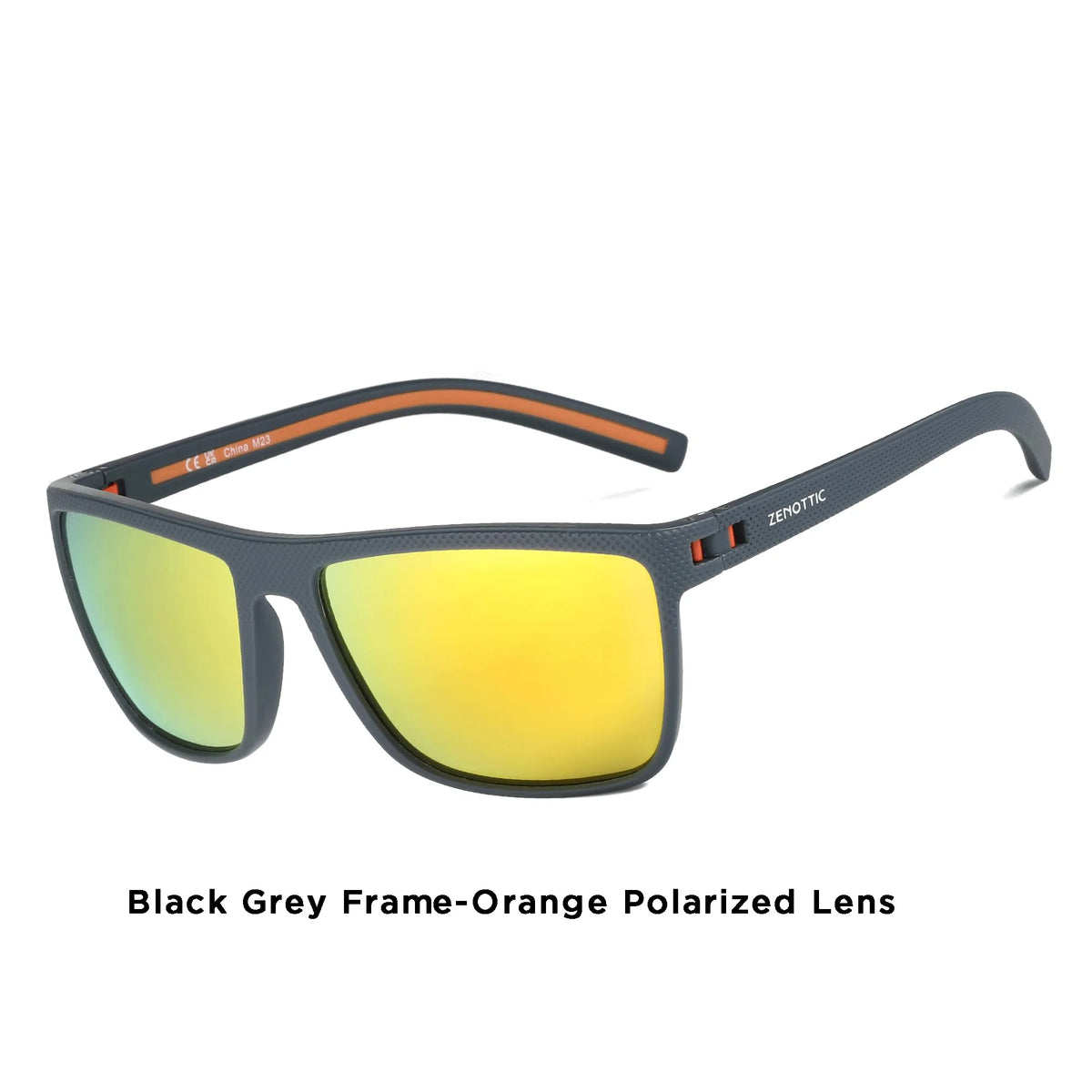 ZENOTTIC Retro Polarized Sunglasses for Men Lightweight TR90 Frame UV400 Protection Square Sun Glasses Night Vision Goggles