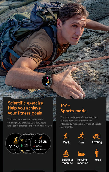 LIGE Nowy Smartwatch Męski 800 mAh Ultra Długa Żywotność Baterii Wodoodporny Zegarek Sportowy Outdoor Połączenia Bluetooth Wojskowy Smartwatch 2025