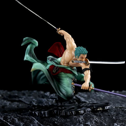 Anime Figure One Piece Luffy Roronoa Zoro Three-Blade Sa-Maximum Manga Statue PVC Action Collection Model Toys
