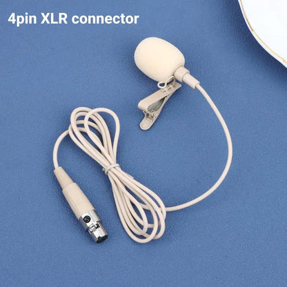 Microphone 80-20KHZ ZL-F1720 S/A/B/C/D Beige Lapel Clip Mic With 2pcs Cover Microphone Replace Accessories