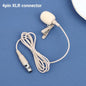 Microphone 80-20KHZ ZL-F1720 S/A/B/C/D Beige Lapel Clip Mic With 2pcs Cover Microphone Replace Accessories