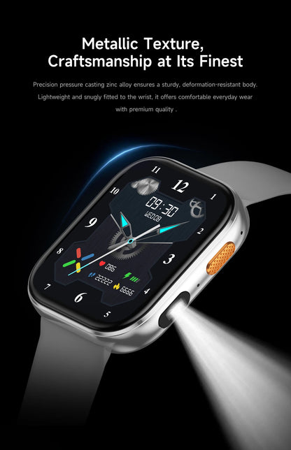 LIGE AMOLED Smart Watch Men 2.04 Screen Bluetooth Call Health Monitor IP68 Waterproof Sport Women Smartwatch New For Android IOS