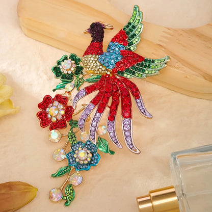 Baroque Luxury Peacock and Phoenix Design Brooches for Men and Women, Jewelry, Fashion Accessories, and Party Gifts