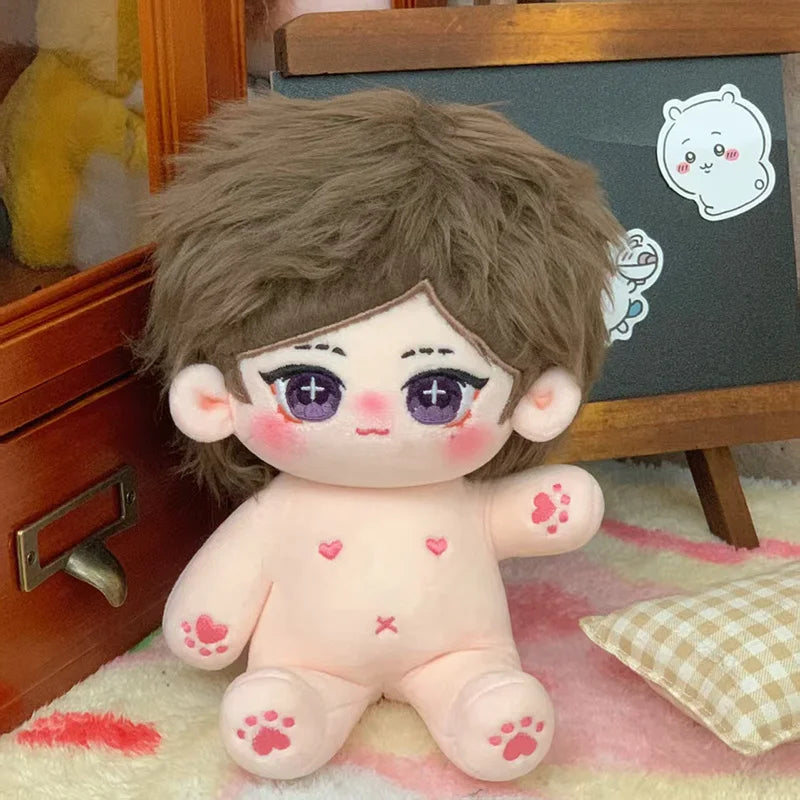 20cm Kawaii Plush Cotton Doll Idol Stuffed Super Star Figure Dolls Twelve Constellations Doll Can Change Clothes Gift
