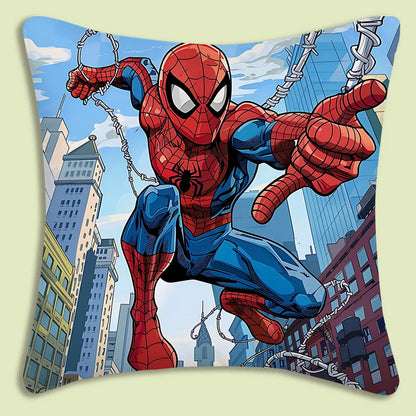 Spider-Man mascot Pillow Covers Cartoon Sofa Decorative Home Double-sided Printing Short Plush Cute Cushion Cover