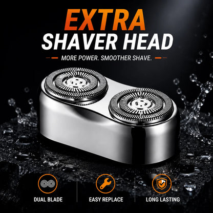Electric Shaver Waterproof men,mini portable electric shaver accessories,rechargeable heads replacement