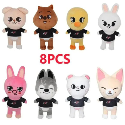 300style 10/22cm Skzoo Plush Bag Toy Kawaii Stray Wolf Plush Cartoon Stuffed Animal Doll Kawaii Toy Room Decor Children Gift