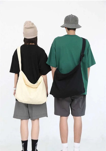 Women's Shoulder Bag Large Capacity Crossbody Bag for Woman 2025 New in Cotton Fashion Korean Female Student School Bag Handbag