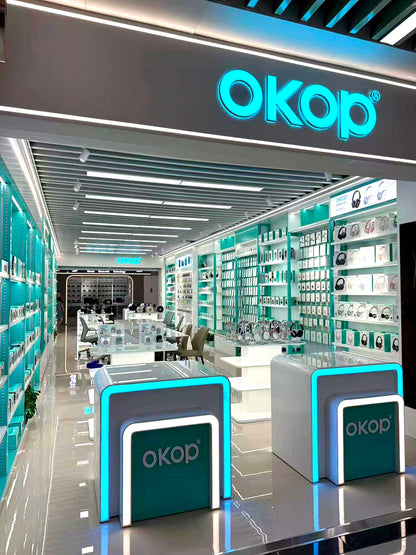 OKOP Smart Bluetooth Glasses,Waterproof Bluetooth Headset,Voice Call Glasses,Anti-blue Light Air Conduction Glasses,AI Glasses