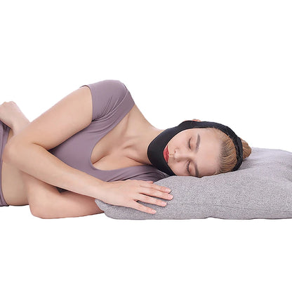 Adjustable Neoprene Anti Snoring Strap Stop Snoring Chin Strap Snoring Mouth Guard Snoring Treatment Snore Relieve For Sleep