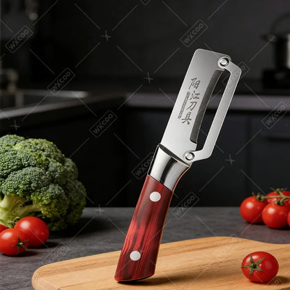 WXCOO MultiFunction Peeler Kitchen Stainless Steel Vegetable Peeler Fruit Knife 2-in-1 Bottle Opener Kitchen-Specific Peeler