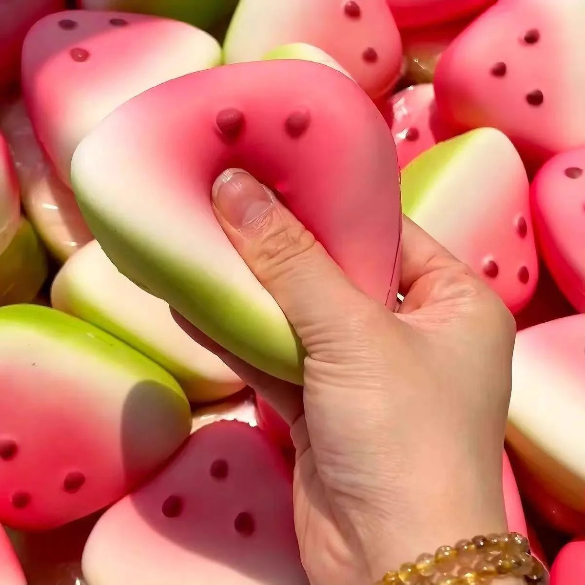 1/5/10PCS Squishy Watermelon Fidget Toy Anti-Stress Slow Rising Fruit Pinch Squeeze Stress Reliever Funny Pressure Reducer Prop
