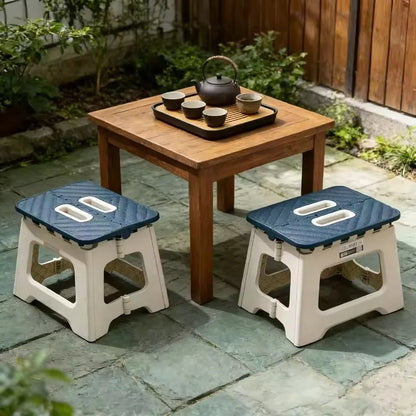 Compact Folding Portable Stool with Handle, Anti-Slip Seat for Hiking, Camping, Fishing, and Outdoor Activities