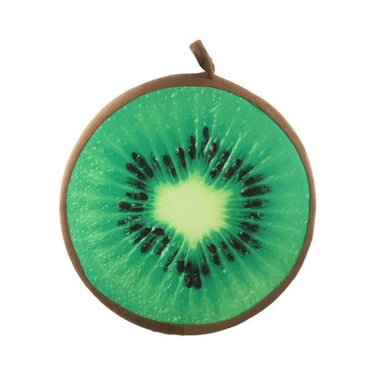 Cartoon Fruits Print Round Bar Chair Cushion Cover Anti-Slip Seat Cushion Slipcover Soft Stool Cushion Covers For Living Dining