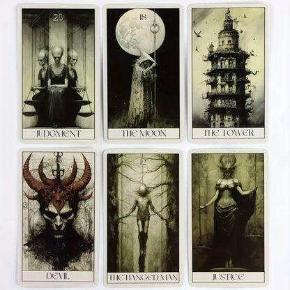 Mystery Horror Tarot Deck - 78 Card Set for Divination, Power Exploration and Psychic Insight |   The Perfect Board Game Accessor