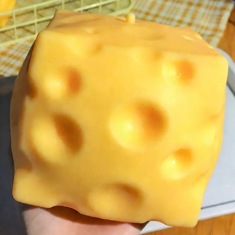 Giant Cheese Squeeze Toy Extra Large Slow Rebound Squishy Fidget Toy Shapeable Venting Stress Relief Ball Gifts for Adults