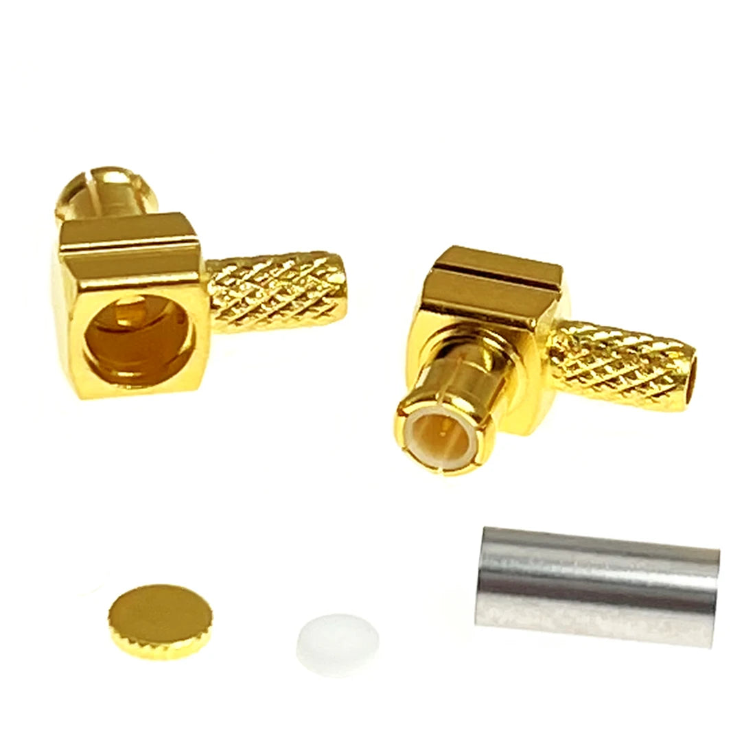 1pc or 10pcs  MCX Male Female Plug Jack  RF Coax Connector Crimp  for RG316  Cable Straight  Right  Angle  Goldplated Terminal