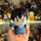 Demon Slayer Figure Anime Plush Doll Fans Gift Q Version Toy Gifts Kamado Nezuko Keyrings Cartoon Character Keychains Bag Charms
