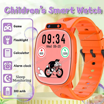 Children's Smart Watch 2026 Camera LED Flashlight Fun Games Stopwatch Calculator Alarm Reminders Boys and Girls Smartwatch HW12