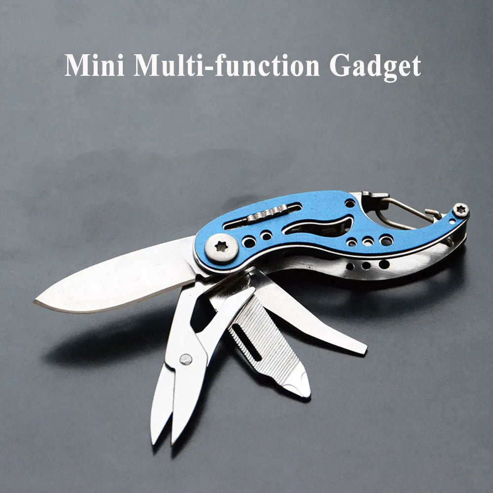 3Cr13Mov Mini Folding Knife EDC Multitool Outdoor Survival Gadgets Cute Camping Keychain Swiss Pocket Knife Jackknife Box Cutter