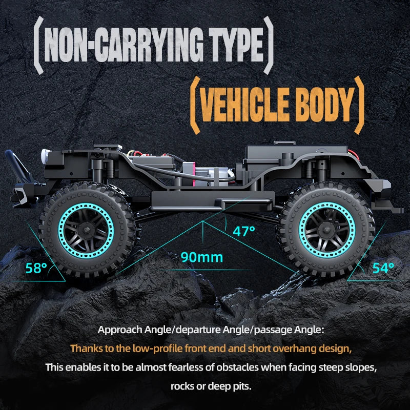 2025 ZLL SG206 PRO/MAX 1:20 2.4G Brushless Four-Wheel Drive Racing Climbing Cool Light Remote Control High-Speed Toy Car Gift