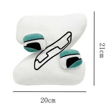 T Alphabet Lore Plush Toys Anime Doll Kawaii 26 English Letters Stuffed Toys Kids Enlightenment Montessori Plush Toy Doll Gifts