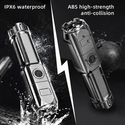 Powerful LED Flashlight Rechargeable USB Waterproof Zoom Fishing Hunting Camping High Lumen Tactical Flashlight LED Torch