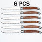 4/6/8P Serrated Steak Knives Set Dinner Knife Cutlery Imitation Steel Table Knife Sharp Handle Cutlery Knife Kitchen Tableware