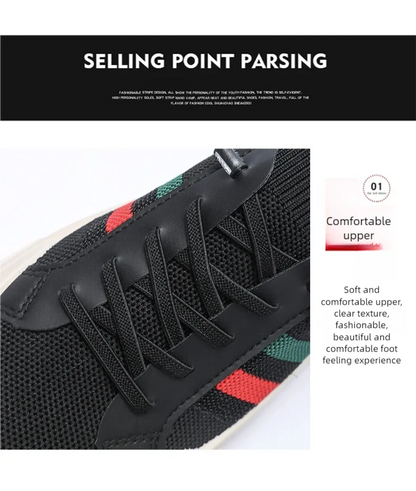 Men's breathable mesh casual shoes  summer lightweight soft soled comfortable outdoor walking shoes youth versatile trendy shoes