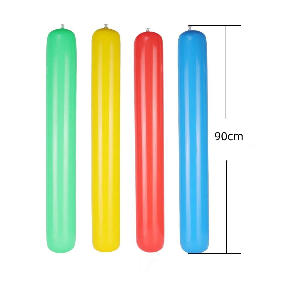 3/6pcs 90cm Inflatable Toy Sticks Children's Toys Parent-Child Activities Intelligent Sensory Props Party Cheer Sticks Outdoor