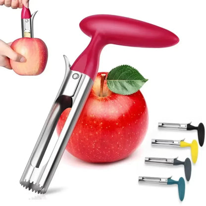 1pc High Quality Stainless Steel Kitchen Apple Core Tool Fruit Cutting Machine Sharp, Easy To Use and Clean and Durable