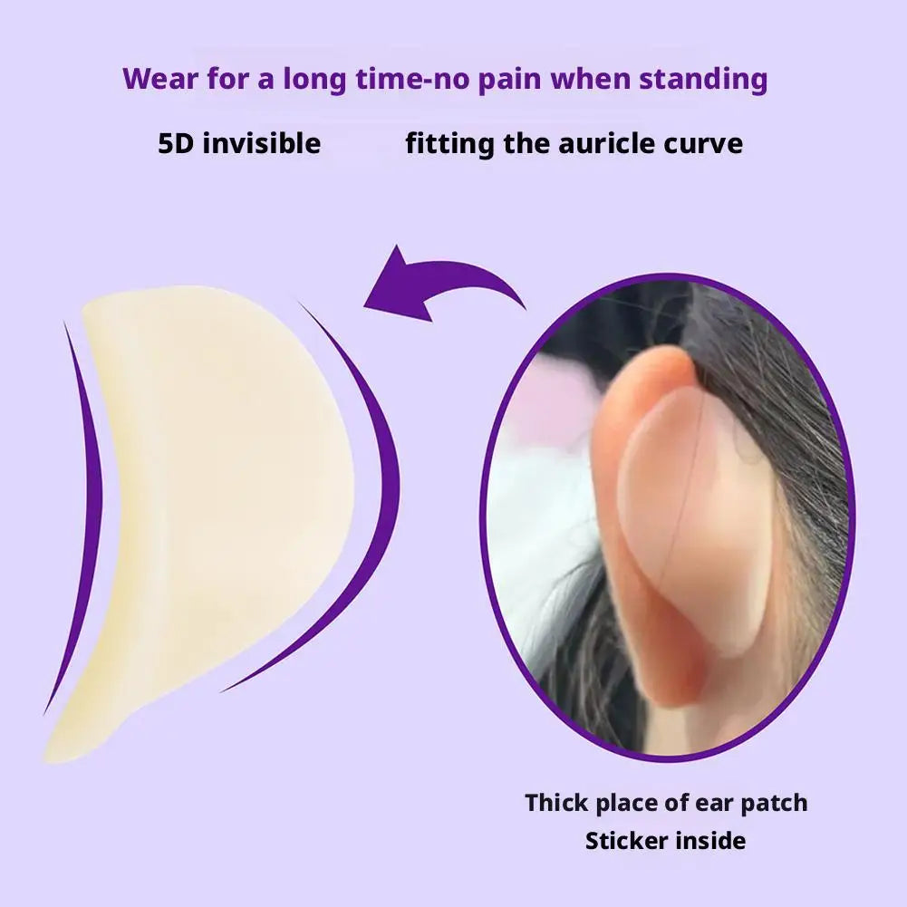 3D Silicone Self-adhesive Elf Ear Stickers Skin Color Invisible Washable and Reusable Naturally Matte Elf Ear Stickers ﻿