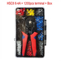 Crimper Plier HSC8 6-4 0.25-10mm ² 23-7AWG For Ferrule Tubular Terminals Ferrule Crimping Clamp Set Wire Head Electrician Tool
