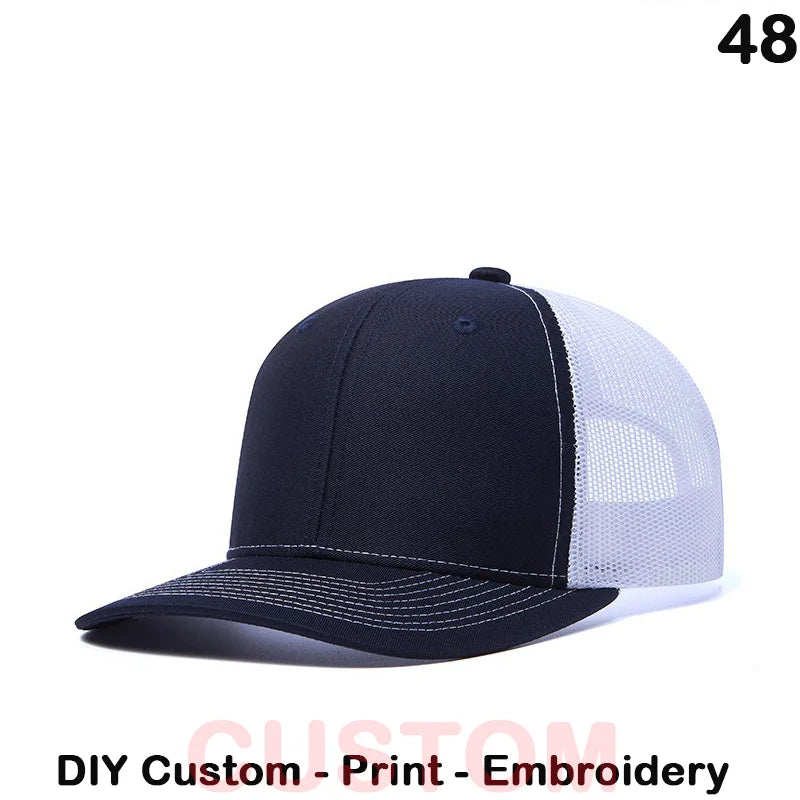 Fedoryn Custom Embroidery Baseball Cap for Men and Women DIY Design Mesh Cap LOGO Print Hat Quality Truck Hat Wholesale Unisex