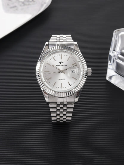 Casual Men's Watches Date High-End Fashion Business Quartz High Quality Watch Male Stainless Steel Exquisite Wristwatches