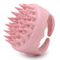 Hair Scalp Massager Shampoo Brush Hair Scrubber Washing Brush Silicone Scalp Exfoliator for Dandruff Removal- Beige