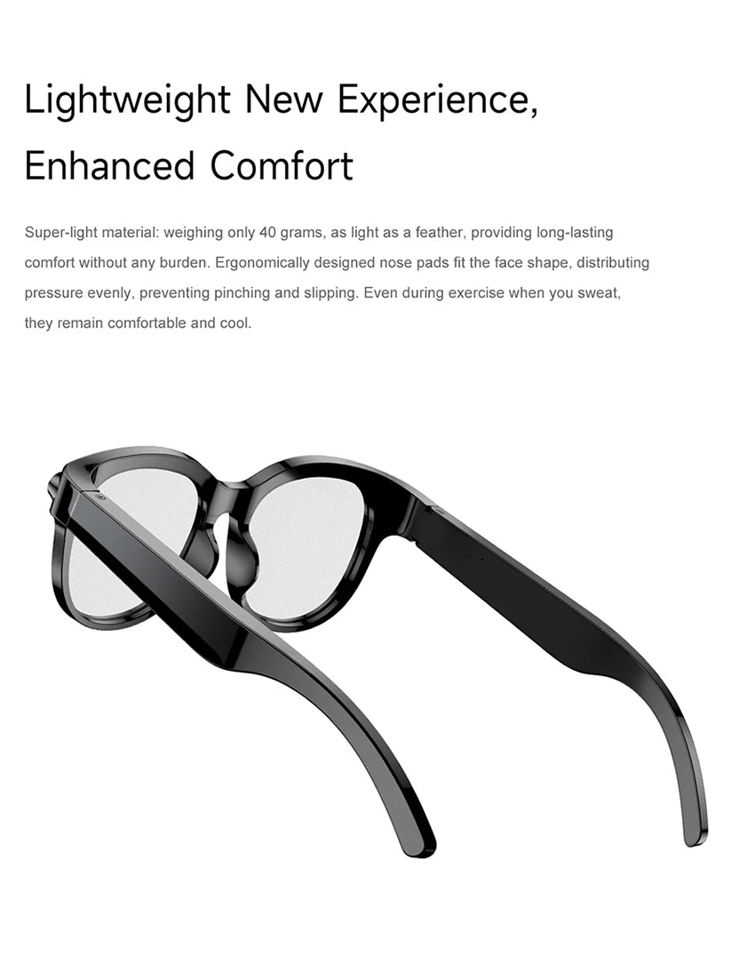 Xiaomi Smart AI Glasses True 800W Video Camera Multifunctional AI Translation Meeting Minutes Music Control Wifi Transmission