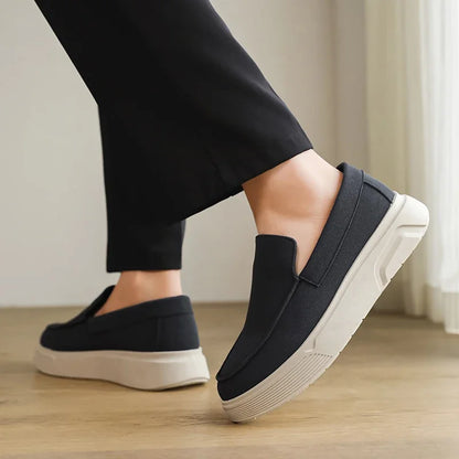 Summer Platform Loafers Man Moccasins Big Size 46 Men's Casual Shoes Comfortable Breathable Slip on Designer Shoes For Men Flats
