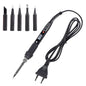 JCD 80W Digital Electric Soldering Iron Kit Temperature Adjustable 220V 110V Welding Tools Ceramic Heater Soldering Tips Rework