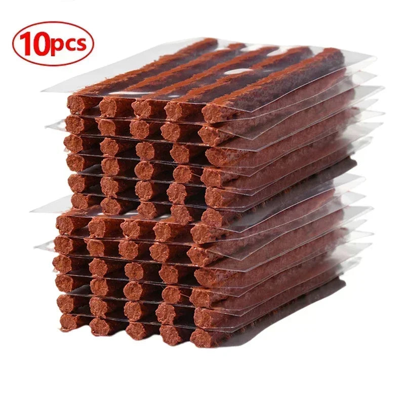 Tire Repair Strips Tubeless Rubber 100/5 Pcs (One piece is equal to five sticks.) Motorcycle and Bike Tyre Puncture Repair.