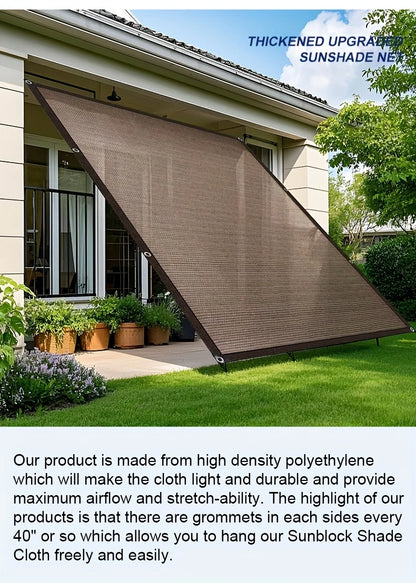 Garden Shade Cloth with Grommets Shade Cloth Sun Shade Fabric Shade Cover for Patio Garden Pergola Shade Cover Canopy Greenhouse