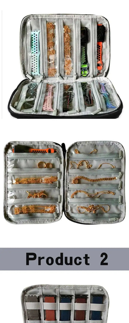 Waterproof Portable Box watch Holder Organizer Storage for Men Women smart watch boxes for Apple watch strap storage box watches