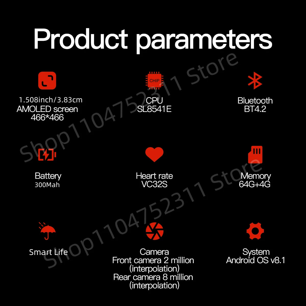 5g Full Netcom Smartwatch 1.508 inch Amoled HD Screen inset 4g/5g Sim Card GPS WIFI IP68 Waterproof Swimming  Sport Smart Watch