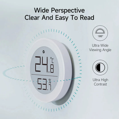 Qingping Temperature Humidity Sensor T Version Thread/BLE High-precision Indoor E-Link INK Thermometer work with Apple HomeKit