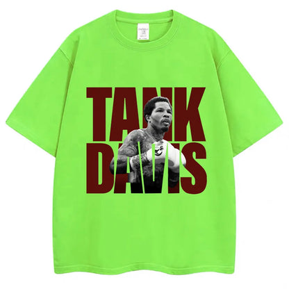 Limted Tank Gervonta Davis Graphic T Shirt Vintage Boxing T Shirts Oversized Men Women 100% Cotton Boxer Fans Gifts Tee Shirts