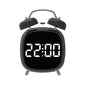 Voice Control Digital Alarm Clock Double Bell Super Loud for Heavy Sleeper Night Mode 12/24H Night Anti-disturb Table LED Clock
